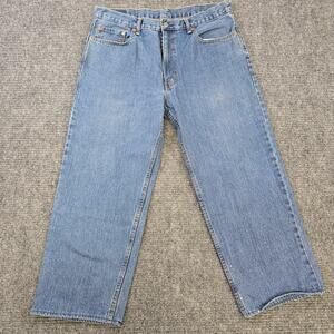 Levis 550 Jeans Mens 36x26 Blue Relaxed Fit Tapered Leg Medium Wash